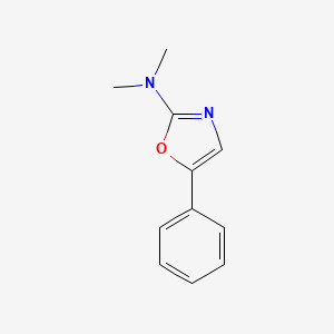 molecular formula C11H12N2O B13677018 N,N-Dimethyl-5-phenyloxazol-2-amine 