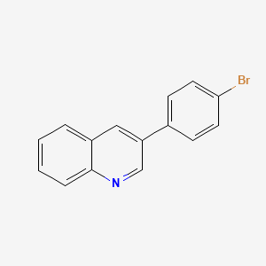 molecular formula C15H10BrN B13677046 3-(4-Bromophenyl)quinoline 