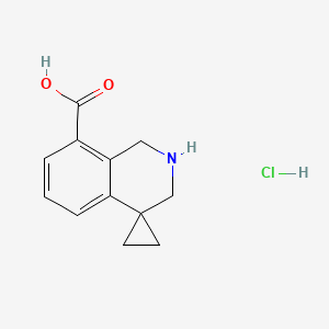 2',3'-Dihydro-1'H-spiro[cyclopropane-1,4'-isoquinoline]-8'-carboxylic acid hydrochloride