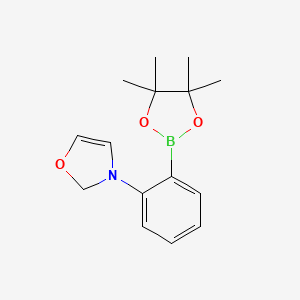 3-(2-(4,4,5,5-Tetramethyl-1,3,2-dioxaborolan-2-yl)phenyl)-2,3-dihydrooxazole