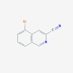 molecular formula C10H5BrN2 B13677100 5-Bromoisoquinoline-3-carbonitrile 