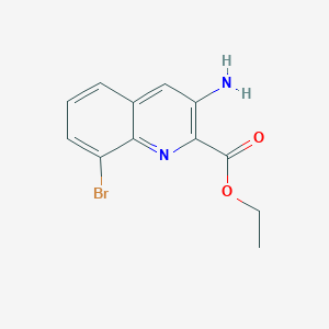 Ethyl 3-amino-8-bromoquinoline-2-carboxylate