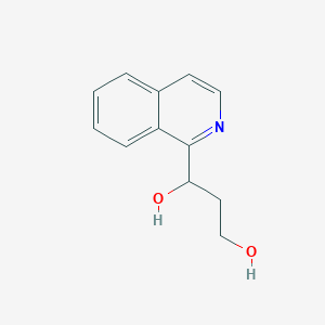 molecular formula C12H13NO2 B13677149 1-(Isoquinolin-1-yl)propane-1,3-diol 