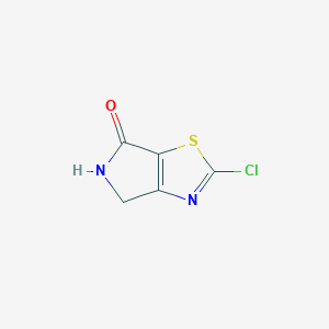 molecular formula C5H3ClN2OS B13677157 2-Chloro-4H-pyrrolo[3,4-d]thiazol-6(5H)-one 