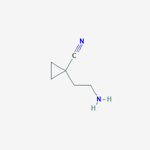 molecular formula C6H10N2 B13677166 1-(2-Aminoethyl)cyclopropanecarbonitrile 