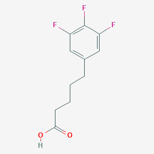 molecular formula C11H11F3O2 B13677177 5-(3,4,5-Trifluorophenyl)pentanoic Acid 