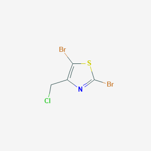 molecular formula C4H2Br2ClNS B1367721 2,5-Dibromo-4-(chloromethyl)thiazole CAS No. 934236-33-6