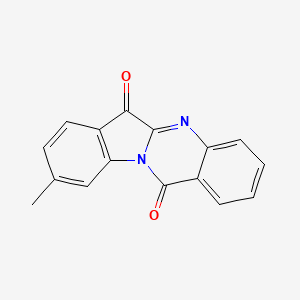 molecular formula C16H10N2O2 B13677215 9-Methylindolo[2,1-b]quinazoline-6,12-dione 