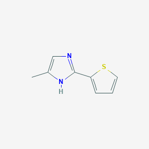 molecular formula C8H8N2S B13677287 5-Methyl-2-(2-thienyl)imidazole 