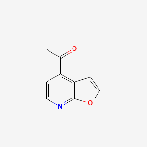 molecular formula C9H7NO2 B13677314 1-(Furo[2,3-b]pyridin-4-yl)ethanone 