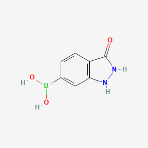 molecular formula C7H7BN2O3 B13677318 (3-Hydroxy-1H-indazol-6-yl)boronic acid 