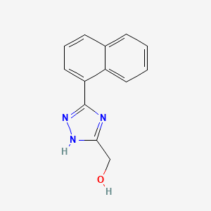 [5-(Naphthalen-1-yl)-1H-1,2,4-triazol-3-yl]methanol