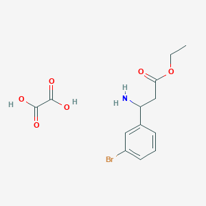 molecular formula C13H16BrNO6 B1367734 Ethyl 3-amino-3-(3-bromophenyl)propanoate oxalate CAS No. 502841-91-0