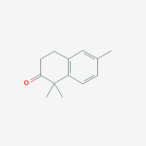 molecular formula C13H16O B13677344 1,1,6-Trimethyl-3,4-dihydronaphthalen-2(1H)-one 