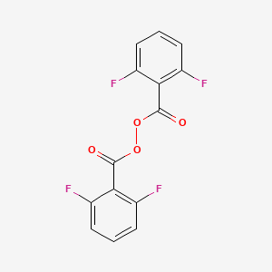 molecular formula C14H6F4O4 B13677350 Bis(2,6-difluorobenzoyl) peroxide 