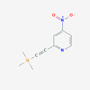 4-Nitro-2-((trimethylsilyl)ethynyl)pyridine