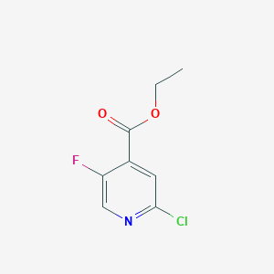 molecular formula C8H7ClFNO2 B13677377 Ethyl 2-Chloro-5-fluoroisonicotinate 