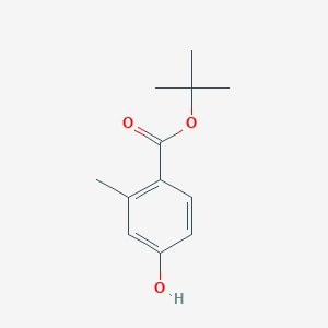 molecular formula C12H16O3 B13677403 Tert-butyl 4-hydroxy-2-methylbenzoate 