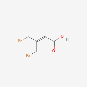 4-Bromo-3-(bromomethyl)but-2-enoic acid