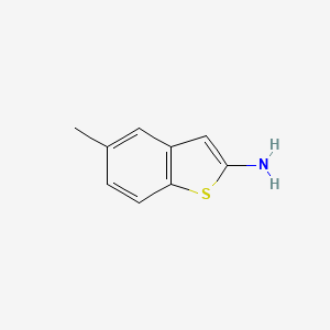 molecular formula C9H9NS B13677416 5-Methylbenzo[b]thiophen-2-amine 