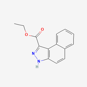 molecular formula C14H12N2O2 B13677423 Ethyl 3H-Benzo[e]indazole-1-carboxylate 