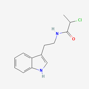 molecular formula C13H15ClN2O B1367746 2-氯-N-[2-(1H-吲哚-3-基)乙基]丙酰胺 CAS No. 928713-06-8