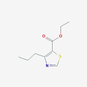 molecular formula C9H13NO2S B13677497 Ethyl 4-propylthiazole-5-carboxylate 