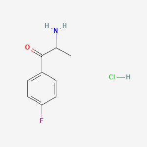 molecular formula C9H11ClFNO B13677507 2-Amino-1-(4-fluorophenyl)-1-propanone hydrochloride 