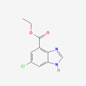 Ethyl 6-chloro-1H-benzo[d]imidazole-4-carboxylate