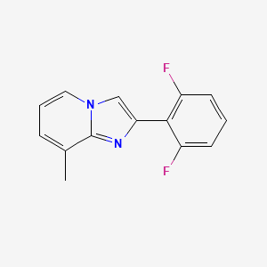 molecular formula C14H10F2N2 B13677522 2-(2,6-Difluorophenyl)-8-methylimidazo[1,2-a]pyridine 