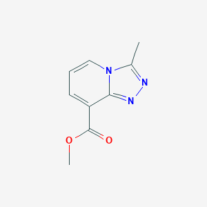 molecular formula C9H9N3O2 B13677549 Methyl 3-methyl-[1,2,4]triazolo[4,3-a]pyridine-8-carboxylate 