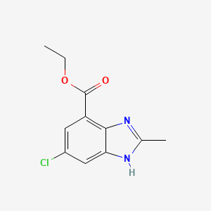 Ethyl 6-chloro-2-methyl-1H-benzo[d]imidazole-4-carboxylate