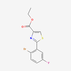 Ethyl 2-(2-Bromo-5-fluorophenyl)thiazole-4-carboxylate