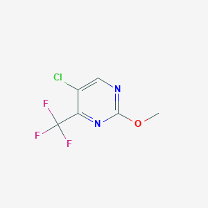 molecular formula C6H4ClF3N2O B13677587 5-Chloro-2-methoxy-4-(trifluoromethyl)pyrimidine 