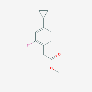 Ethyl 2-(4-Cyclopropyl-2-fluorophenyl)acetate