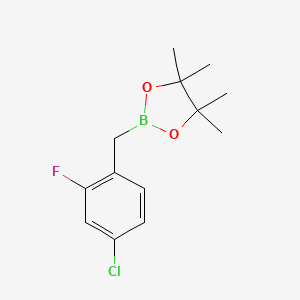 molecular formula C13H17BClFO2 B13677616 (4-Chloro-2-fluorobenzyl)boronic Acid Pinacol Ester 