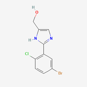 2-(5-Bromo-2-chlorophenyl)imidazole-5-methanol