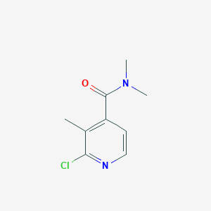 molecular formula C9H11ClN2O B13677667 2-Chloro-N,N,3-trimethylisonicotinamide 