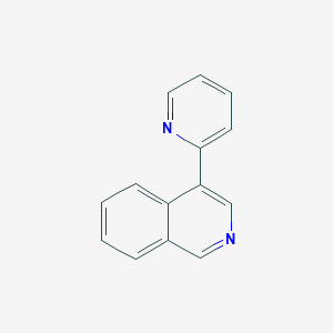 molecular formula C14H10N2 B1367767 4-吡啶-2-基-异喹啉 CAS No. 112370-16-8