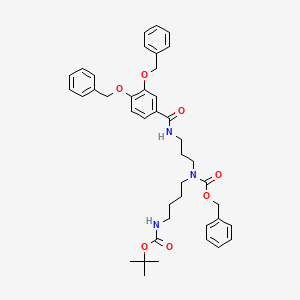 3,4-Bis(benzyloxy)-N-[3-[[4-(Boc-amino)butyl]Cbz-amino]propyl]benzamide