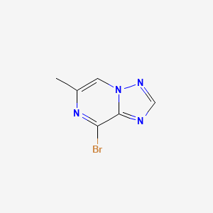 molecular formula C6H5BrN4 B13677706 8-Bromo-6-methyl-[1,2,4]triazolo[1,5-a]pyrazine 