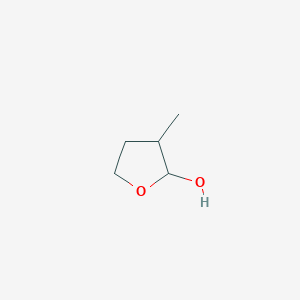 molecular formula C5H10O2 B13677749 3-Methyltetrahydrofuran-2-ol 