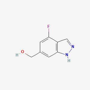 molecular formula C8H7FN2O B13677756 (4-Fluoro-1H-indazol-6-yl)methanol 