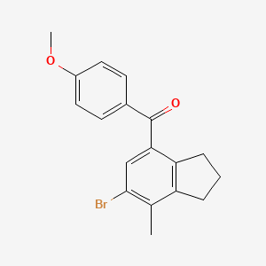 (6-Bromo-7-methyl-4-indanyl)(4-methoxyphenyl)methanone