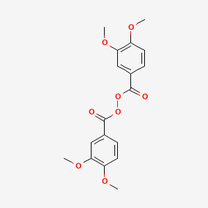 molecular formula C18H18O8 B13677797 Bis(3,4-dimethoxybenzoyl) peroxide 