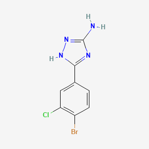 5-Amino-3-(4-bromo-3-chlorophenyl)-1H-1,2,4-triazole