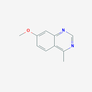 molecular formula C10H10N2O B13677836 7-Methoxy-4-methylquinazoline 