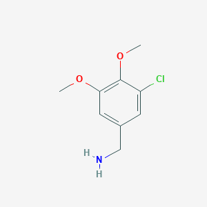 B1367784 (3-Chloro-4,5-dimethoxyphenyl)methanamine CAS No. 893725-10-5