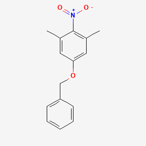 molecular formula C15H15NO3 B13677860 5-(Benzyloxy)-1,3-dimethyl-2-nitrobenzene 