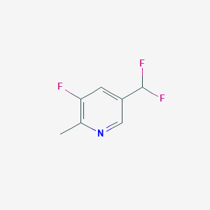 5-(Difluoromethyl)-3-fluoro-2-methylpyridine